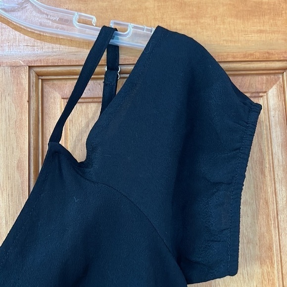 Forever 21 Black Romper Shorts with Cap Sleeves - Picture 3 of 6